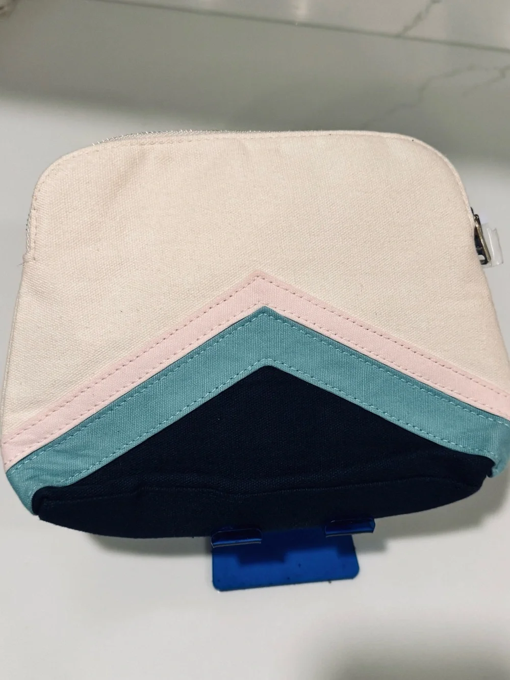 Miu Miu Colorblock Canvas Cosmetic Pouch Bag – New, Unused